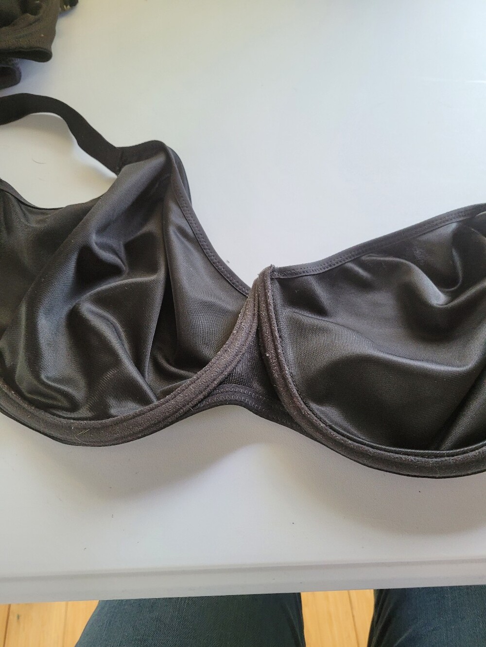 Fantasie 38I (6D)Black Satin Smooth Seamless Underwire Bra - Picture 4 of 4